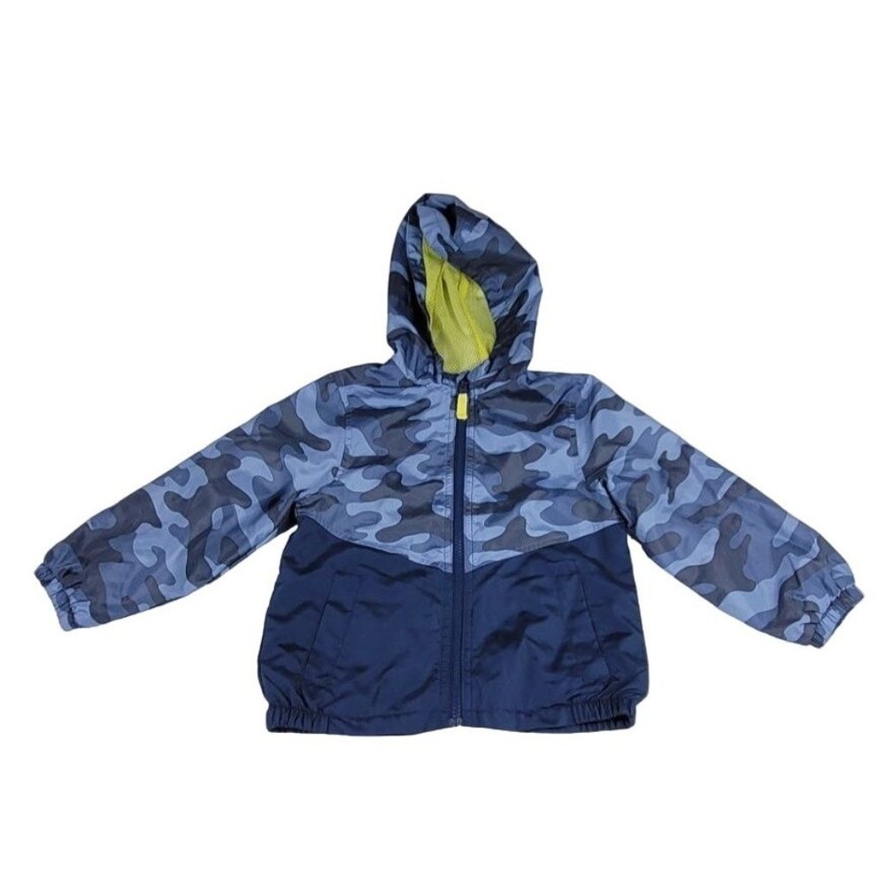 Carter's Lightweight Blue Camo Jacket with Hood, Boy's Size 3T